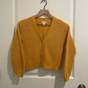 Cat & Jack GIRLS GOLDEN YELLOW CARDIGAN EXCELLENT CONDITION